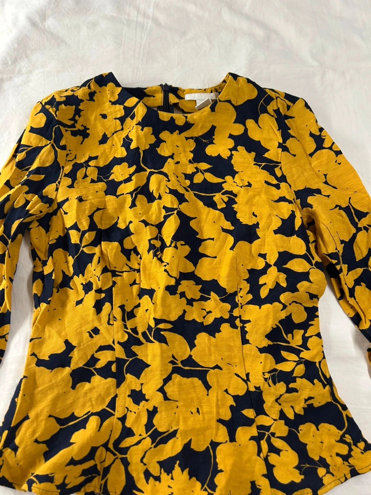 Gele zwarte lange mouwen blouse h&m – photo 3